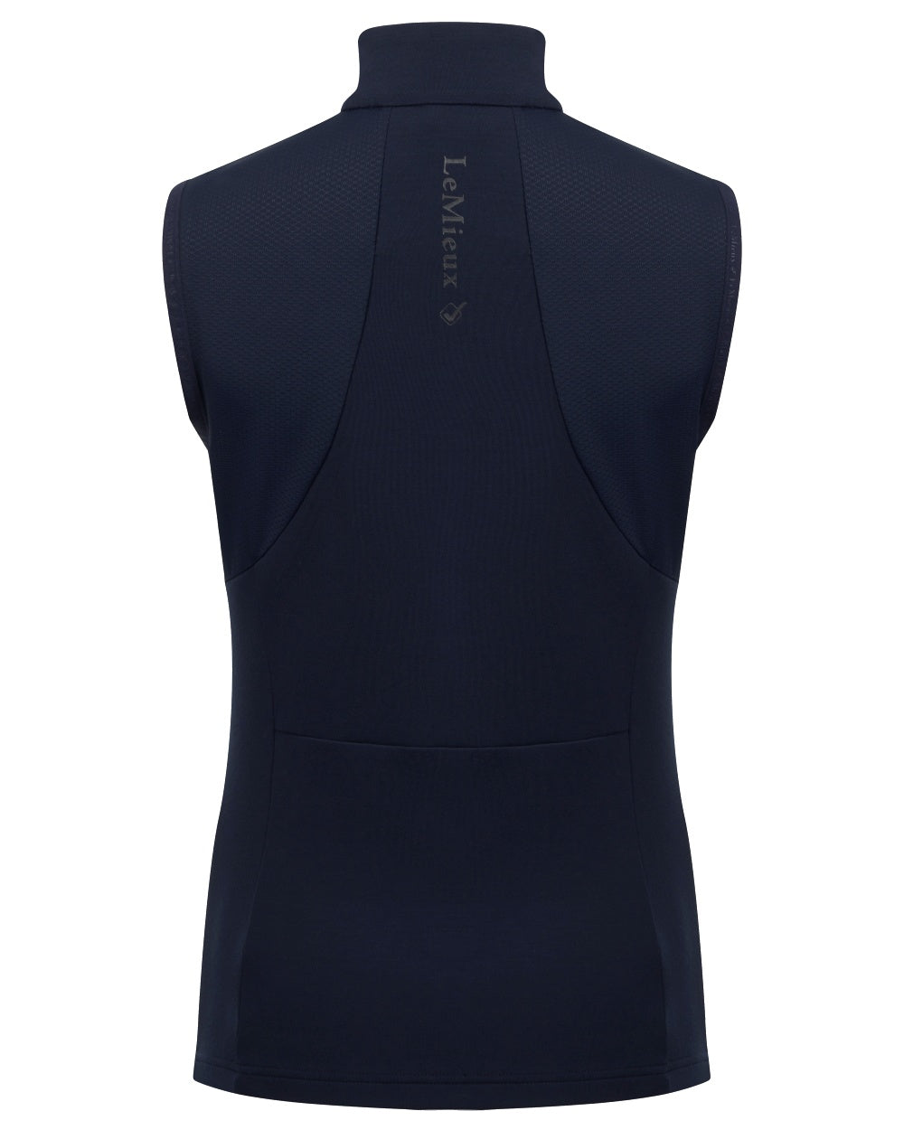 Navy coloured LeMieux Giselle Gilet on white background 