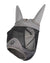 Grey coloured LeMieux Gladiator Half Fly Mask on white background #colour_grey