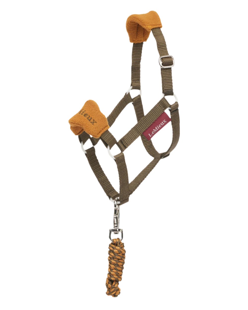 Alpine Coloured LeMieux Hobby Horse Vogue Headcollar On A White Background 