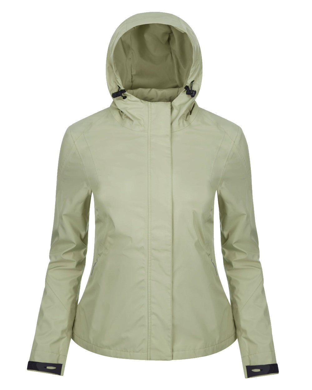 Fern coloured LeMieux Isla Short Waterproof Jacket on white background 