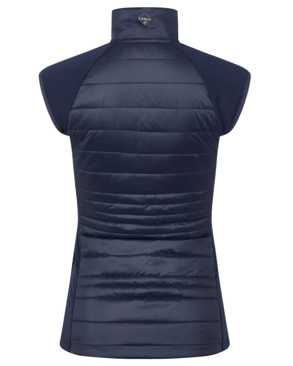 Navy Coloured LeMieux Juliette Gilet On A White Background 