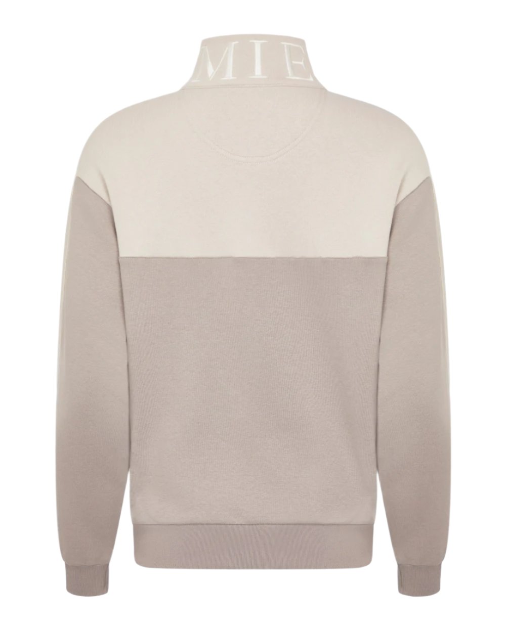 Ash Stone Coloured LeMieux Kali Quarter Zip Sweat On A White Background 