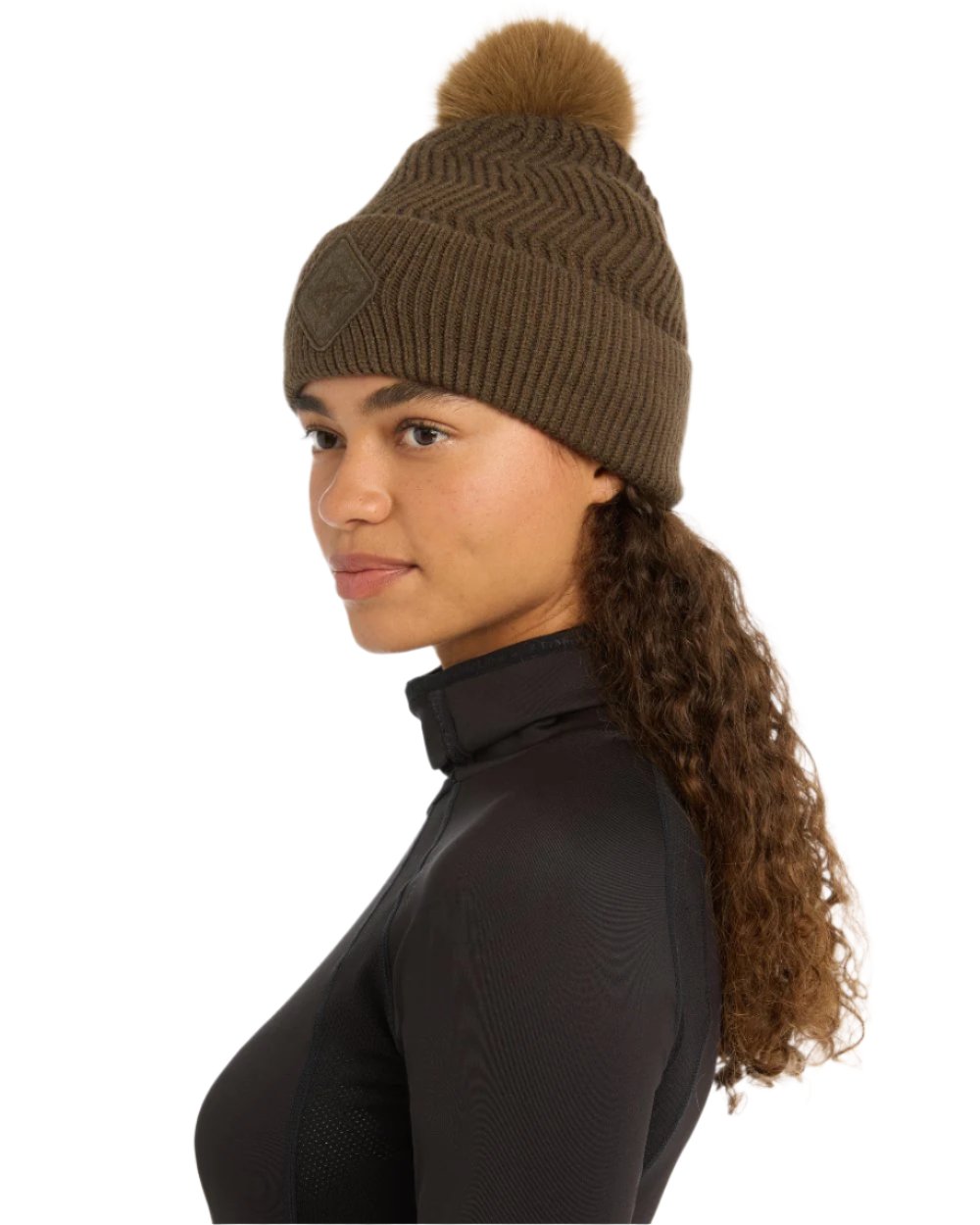 Alpine Coloured LeMieux Lila Beanie On A White Background 