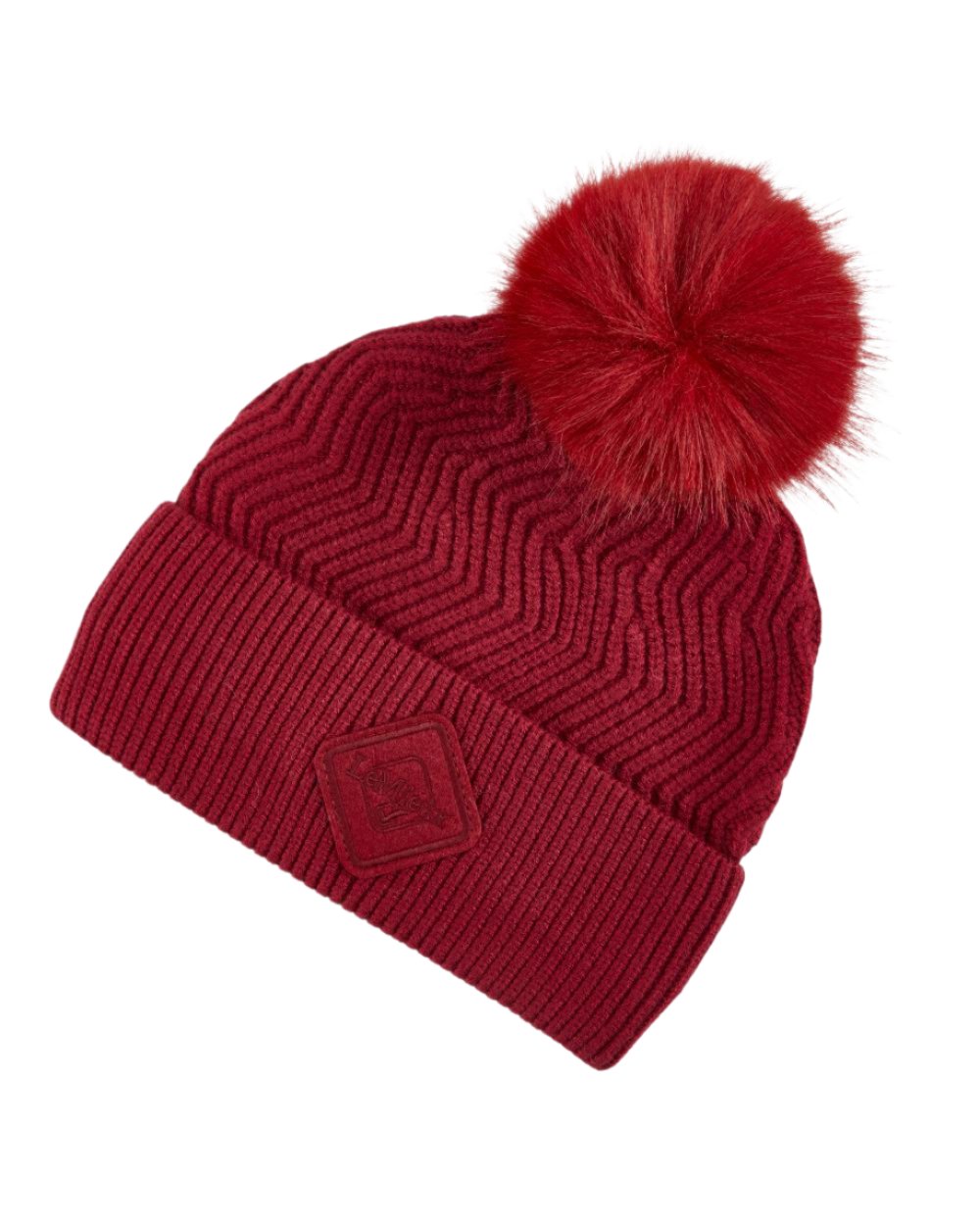 Ember Coloured LeMieux Lila Beanie On A White Background 