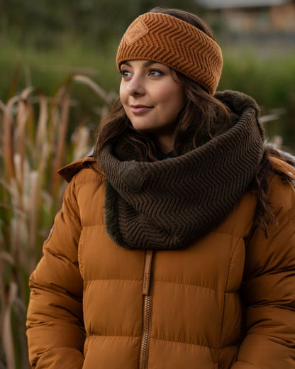 Ginger Coloured LeMieux Lila Headband On A Park Background 