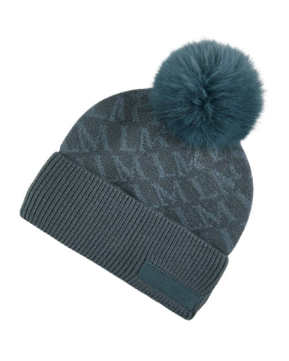 Petrol Coloured Lemieux LM Beanie On A White Background 