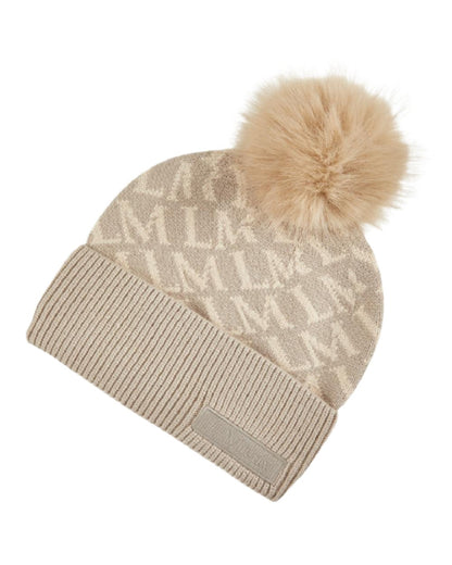 Stone Coloured Lemieux LM Beanie On A White Background 