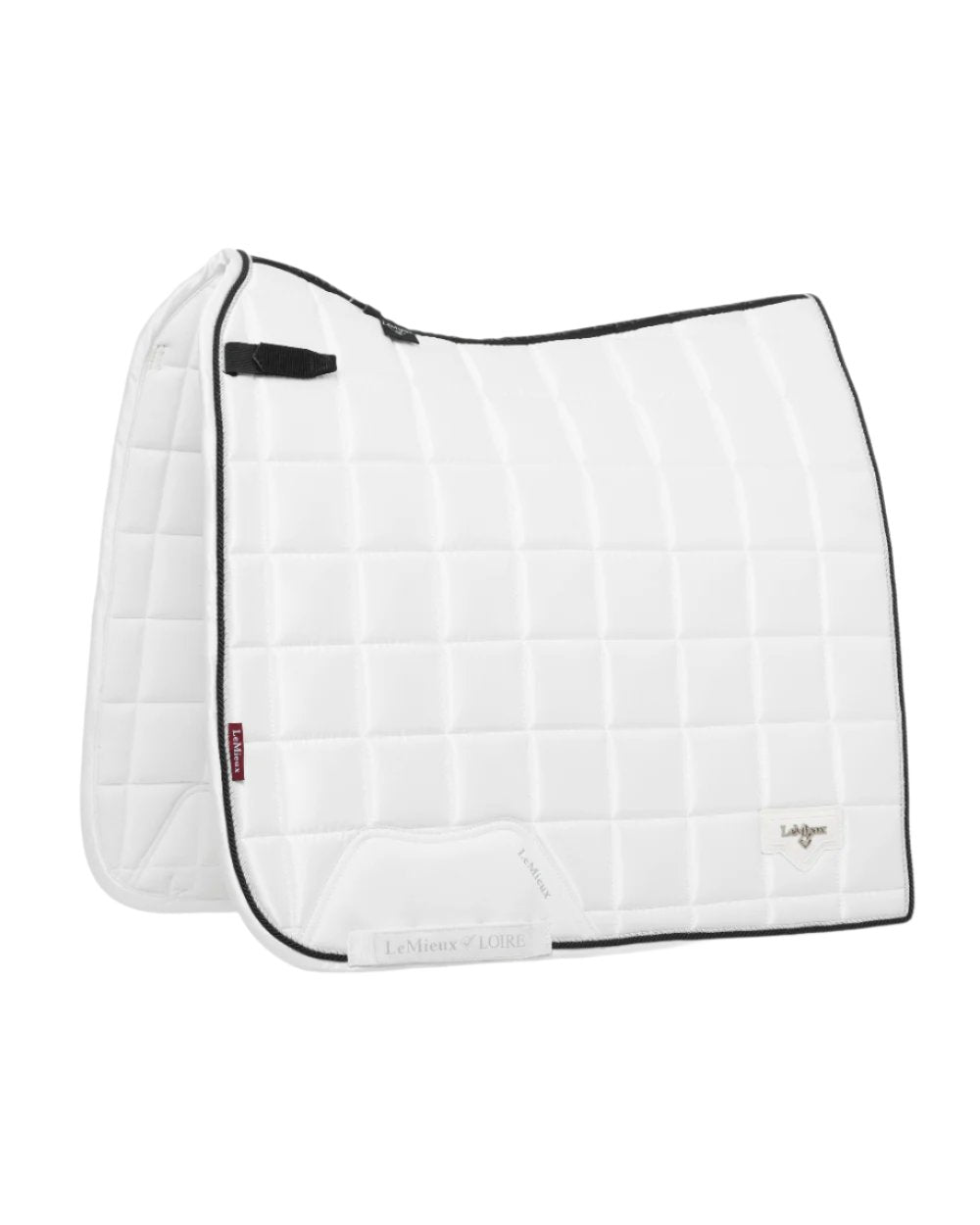 White Coloured LeMieux Loire Dressage Square On A White Background 