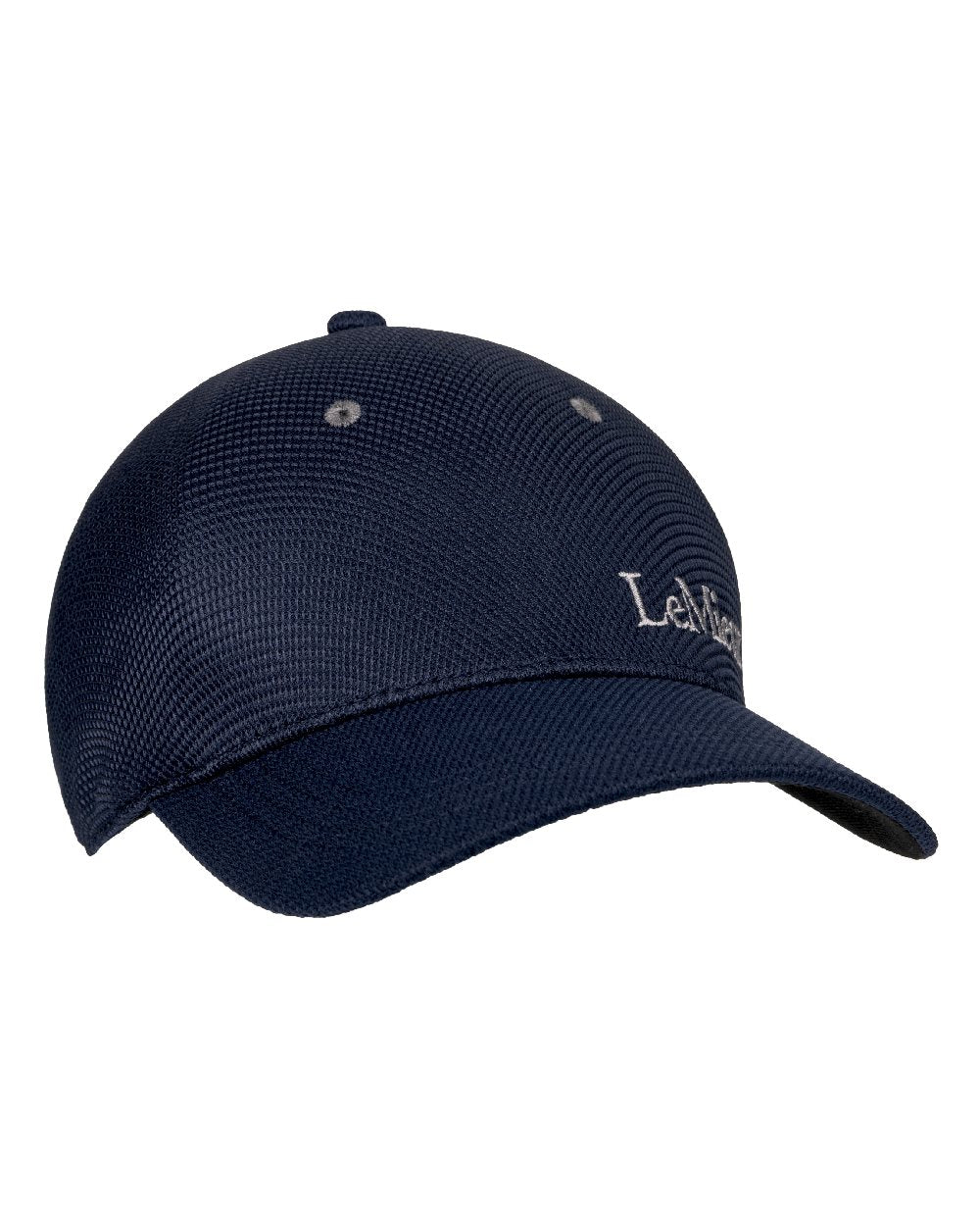 Navy coloured LeMieux Mesh Baseball Cap on white background 