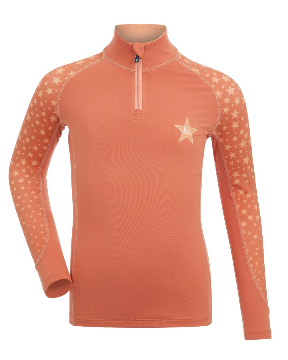 Apricot coloured LeMieux Mini Base Layers on white background 