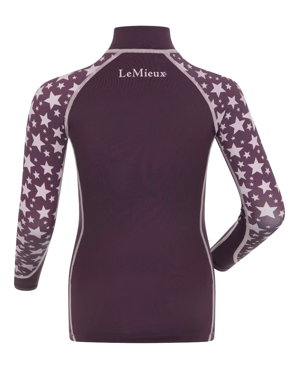 Fig coloured LeMieux Mini Base Layers on white background 