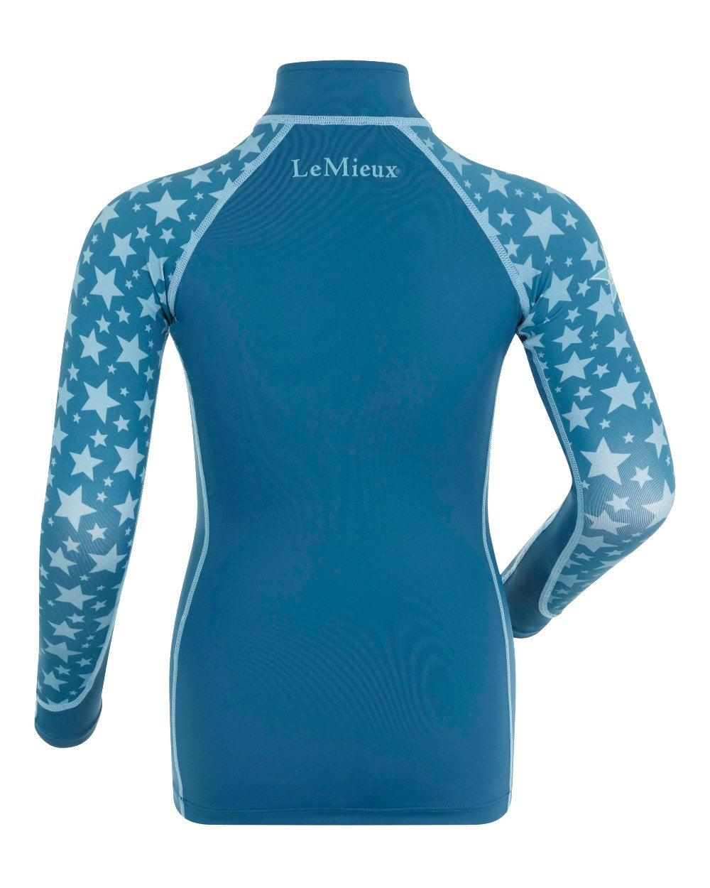 Marine coloured LeMieux Mini Base Layers on white background 