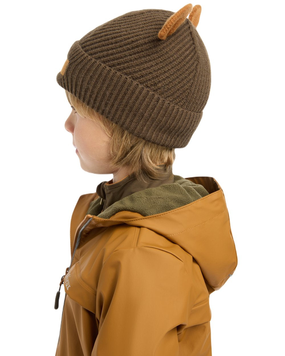 Alpine Coloured LeMieux Mini Bear Beanie On A White Background 