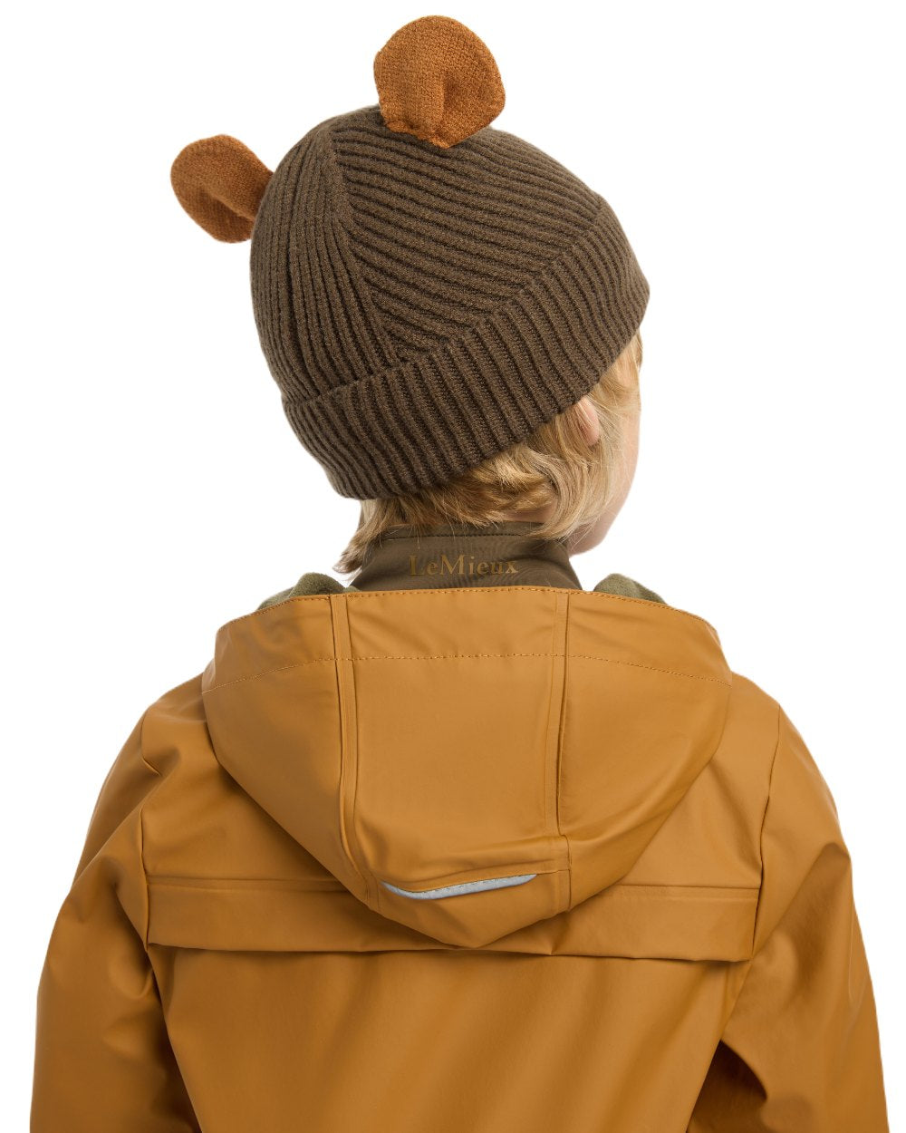 Alpine Coloured LeMieux Mini Bear Beanie On A White Background 