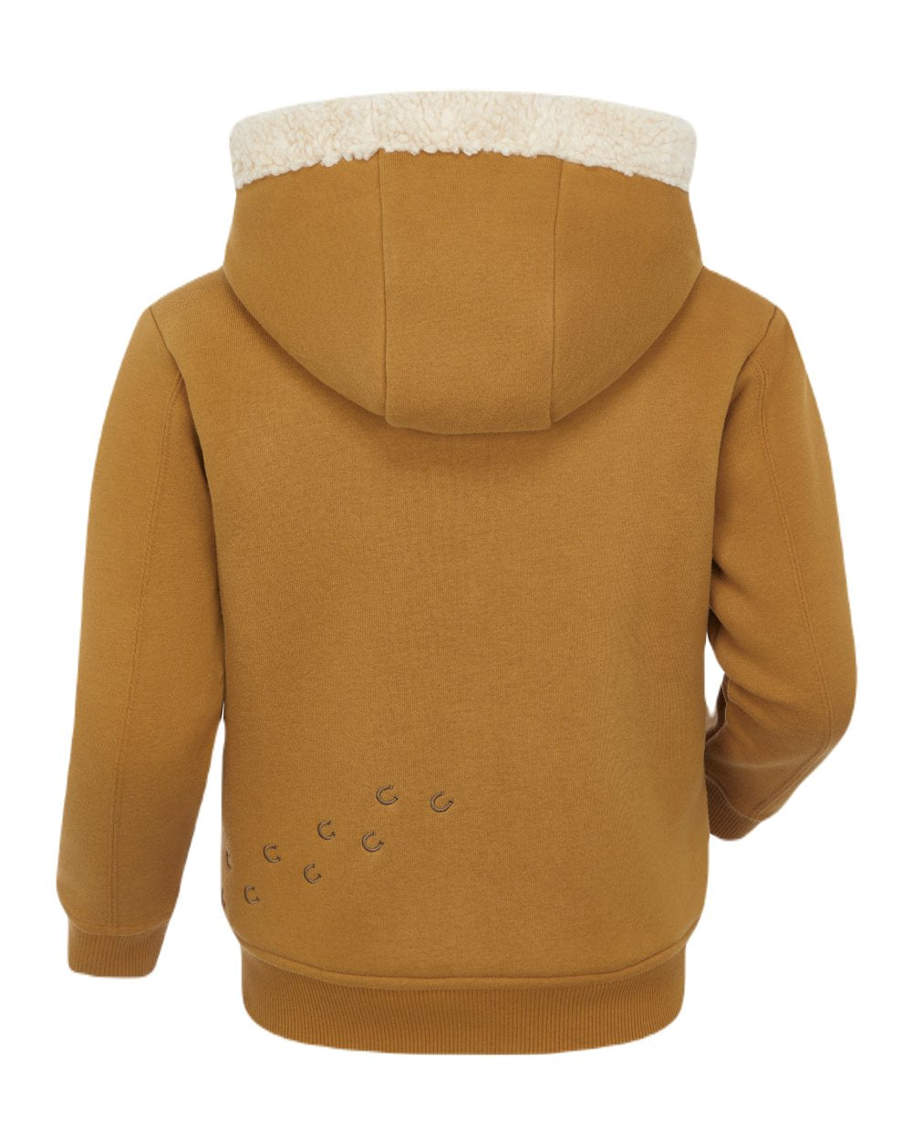 Ginger Coloured LeMieux Mini Charlie Lined Hoodie On A White Background 