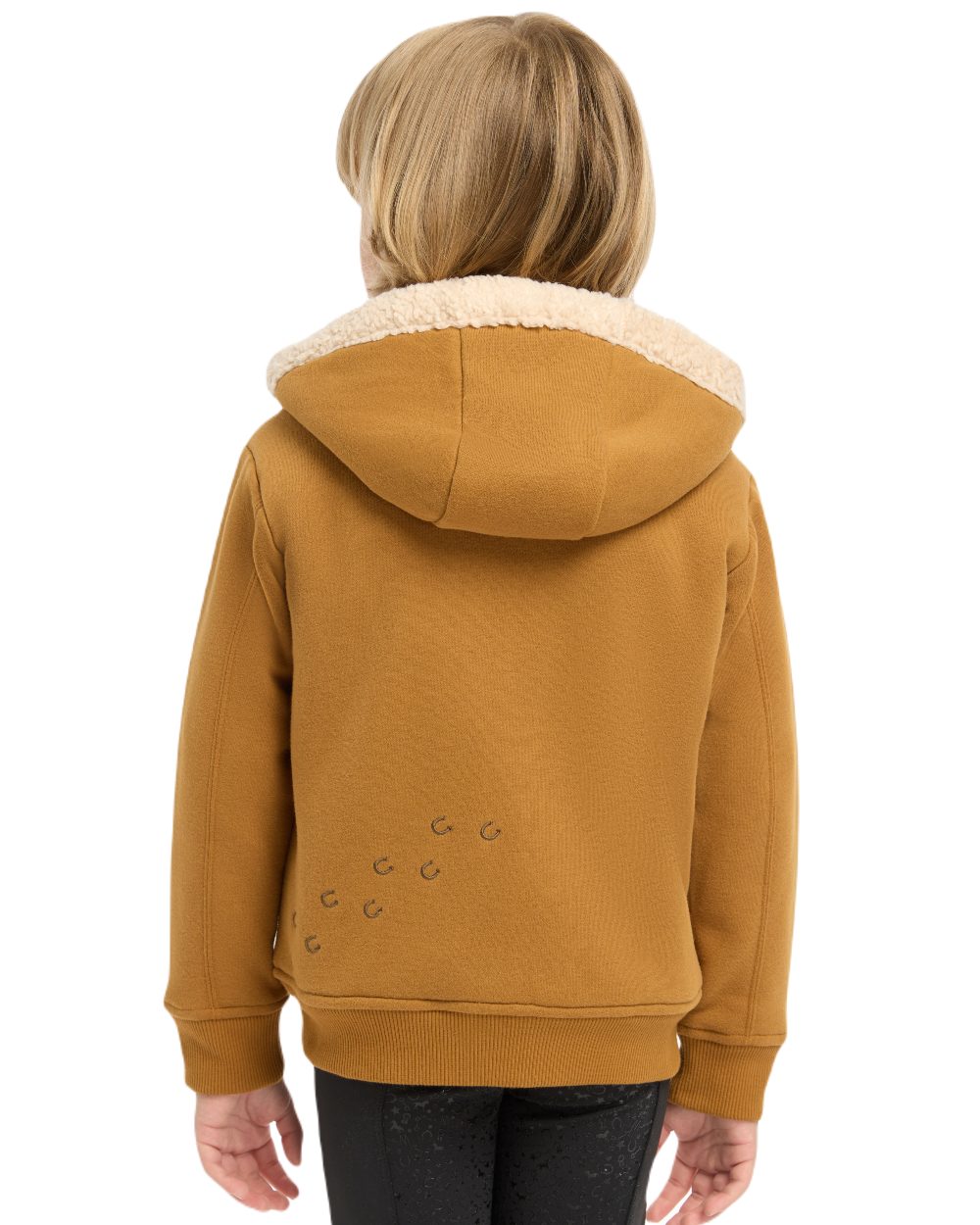 Ginger Coloured LeMieux Mini Charlie Lined Hoodie On A White Background 