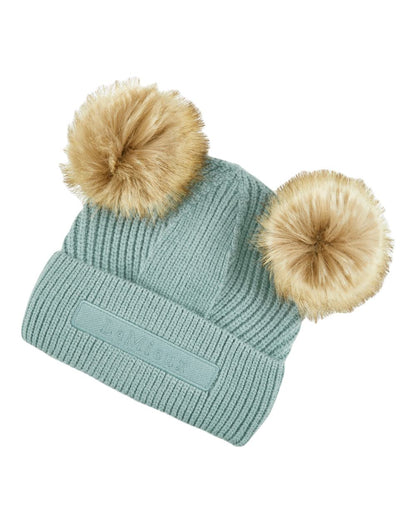 Glacier Coloured LeMieux Mini Clara Beanie On A White Background 