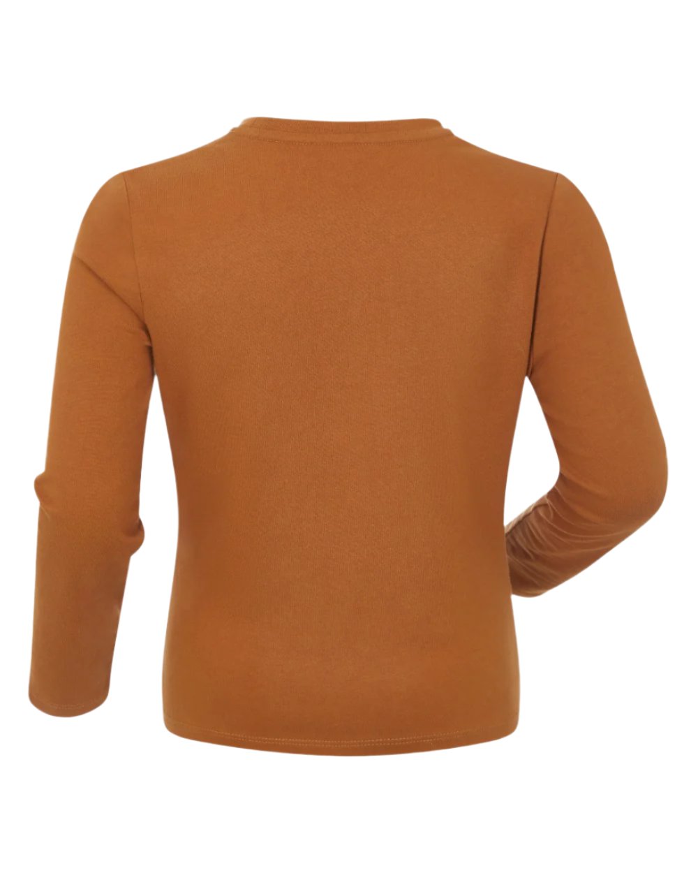 Ginger Coloured LeMieux Mini Jessie Long Sleeve Top On A White Background 