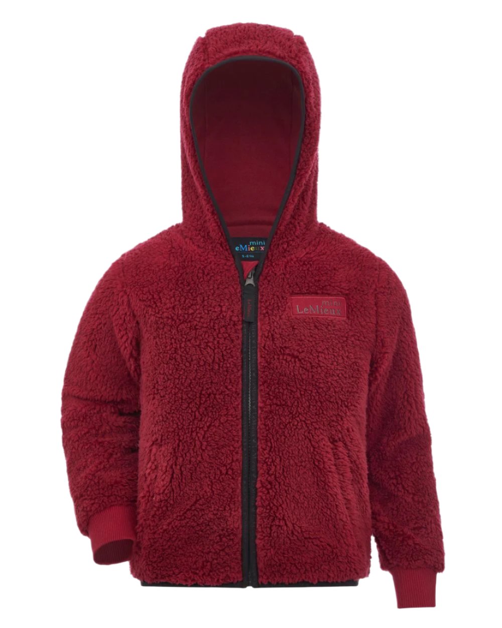 Ember Coloured LeMieux Mini Teagan Fleece Jacket On A White Background 