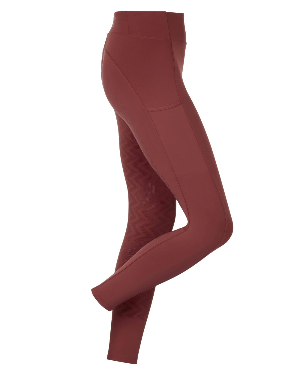 Merlot coloured LeMieux Naomi Pull On Breeches on white background 