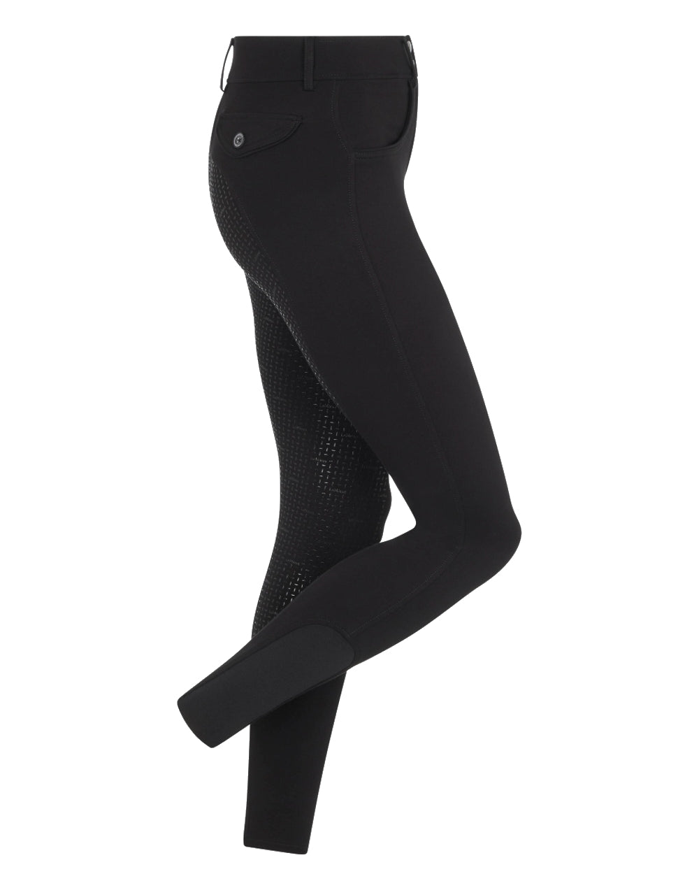 Black coloured LeMieux Paris Breeches on white background 