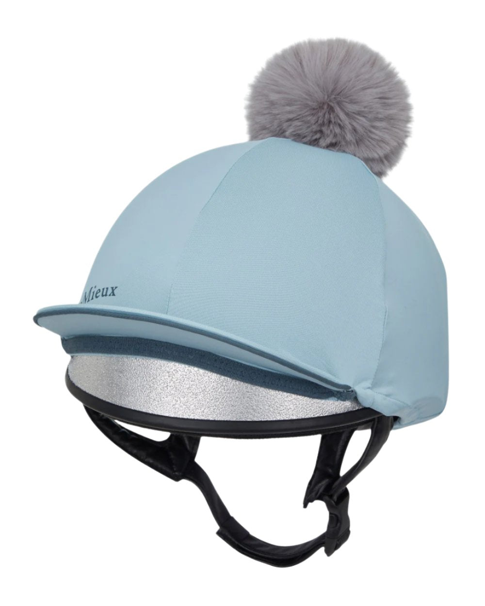 Glacier Coloured LeMieux Pippa Hat Silk On A White Background 