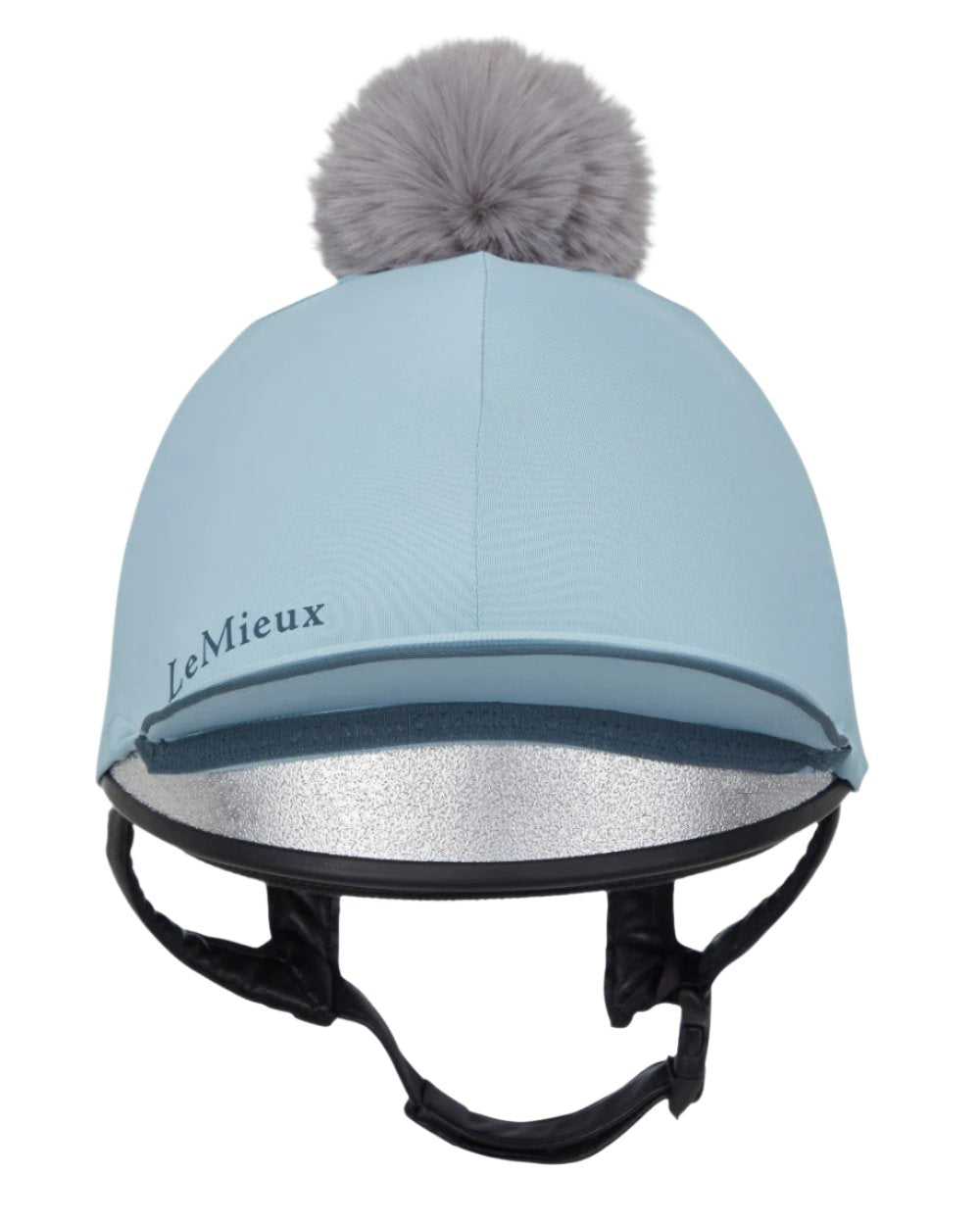 Glacier Coloured LeMieux Pippa Hat Silk On A White Background 