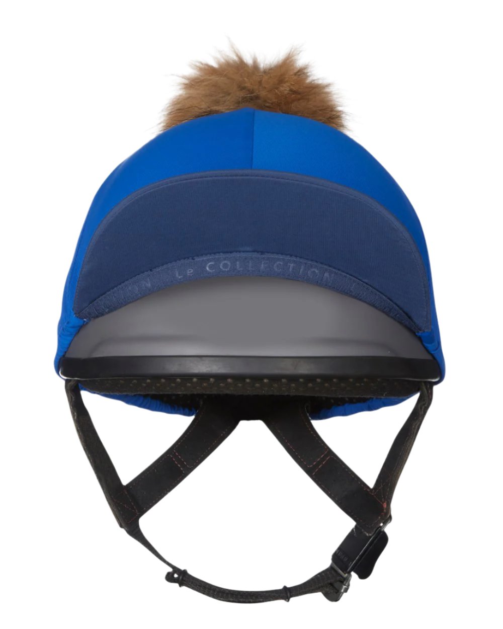 Benetton Blue Coloured LeMieux Pom Hat Silk On A White Background 