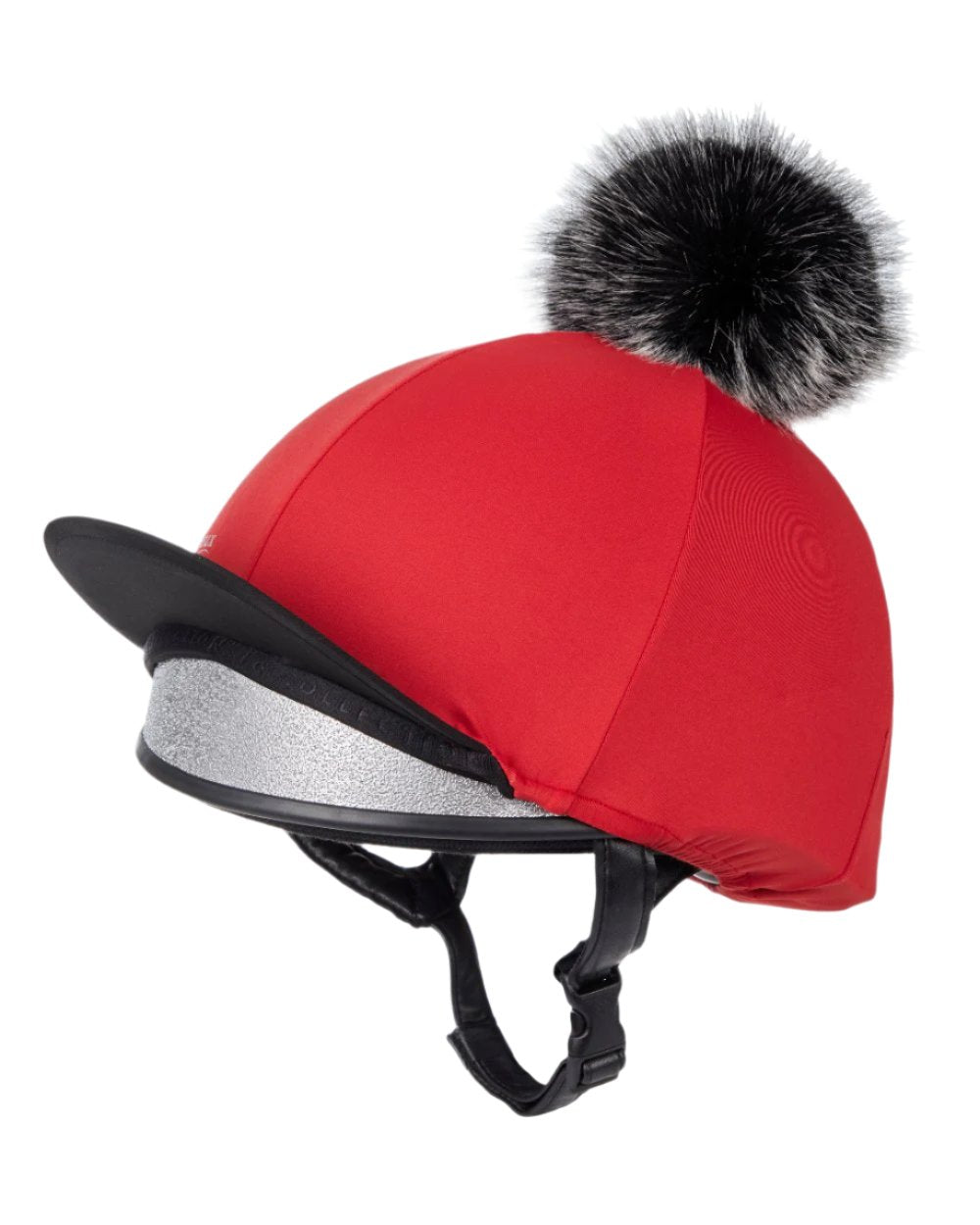 Chilli Coloured LeMieux Pom Hat Silk On A White Background 