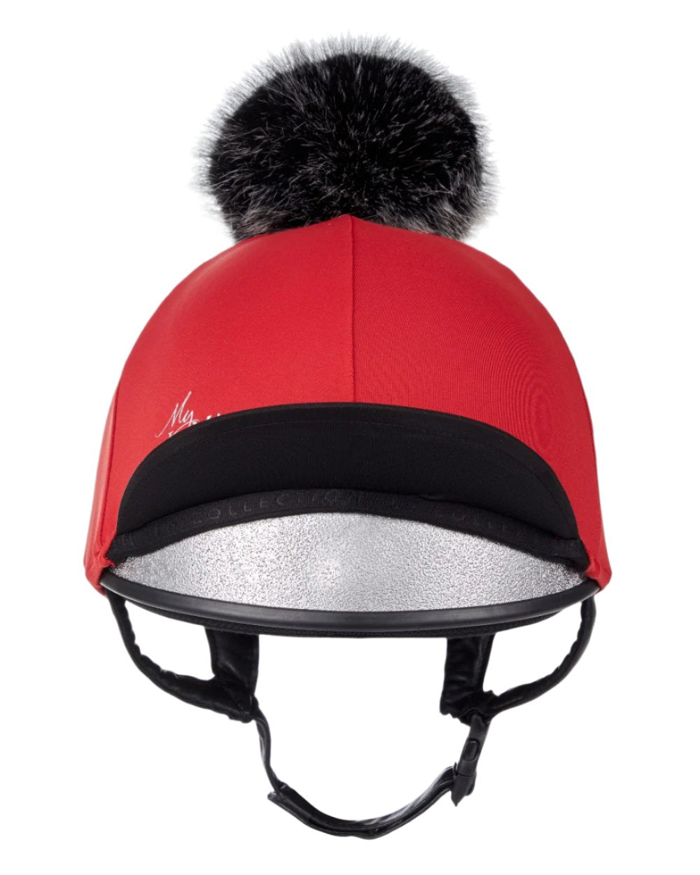 Chilli Coloured LeMieux Pom Hat Silk On A White Background 