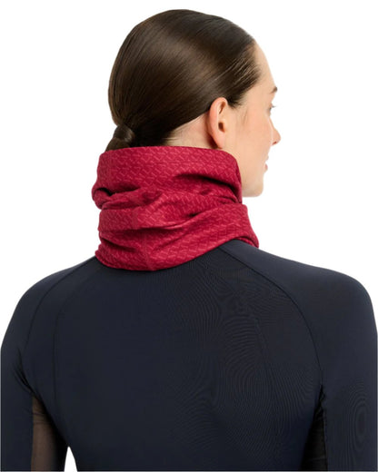 Ember Coloured LeMieux Printed Stretch Snood On A White Background 