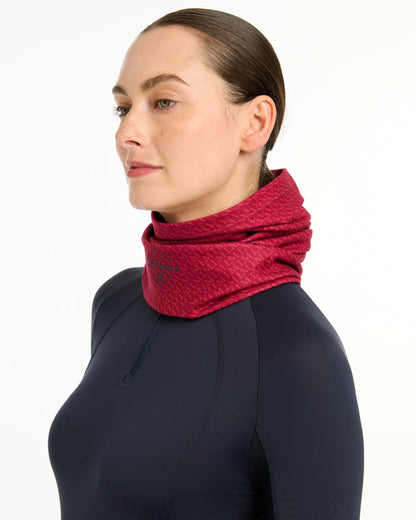 Ember Coloured LeMieux Printed Stretch Snood On A White Background 