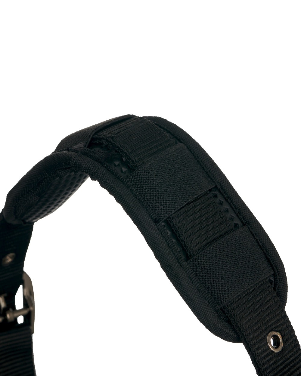 Black coloured LeMieux ProSafe Headcollar on white background 