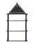 Black coloured LeMieux Rug Hanging Rack on white background #colour_black