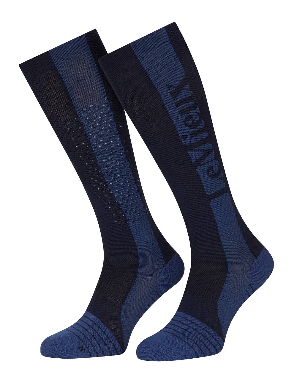 Navy coloured LeMieux Silicone Performance Sock on white background 