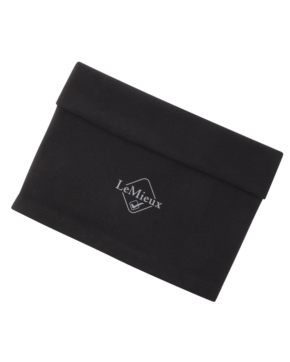 Black coloured LeMieux Stretch Snood on white background 