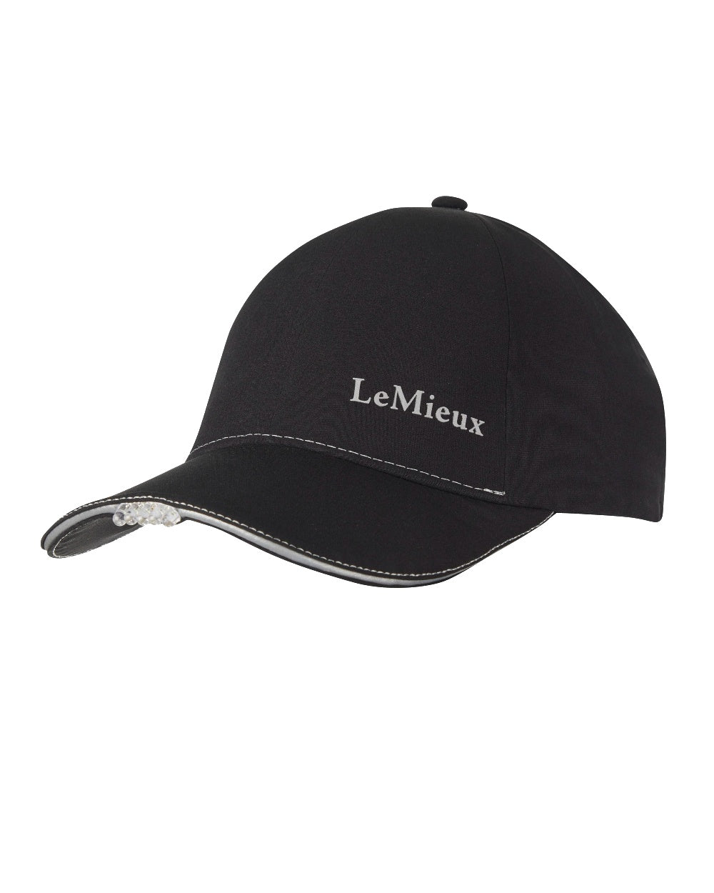 Black coloured LeMieux Torch Cap on white background 