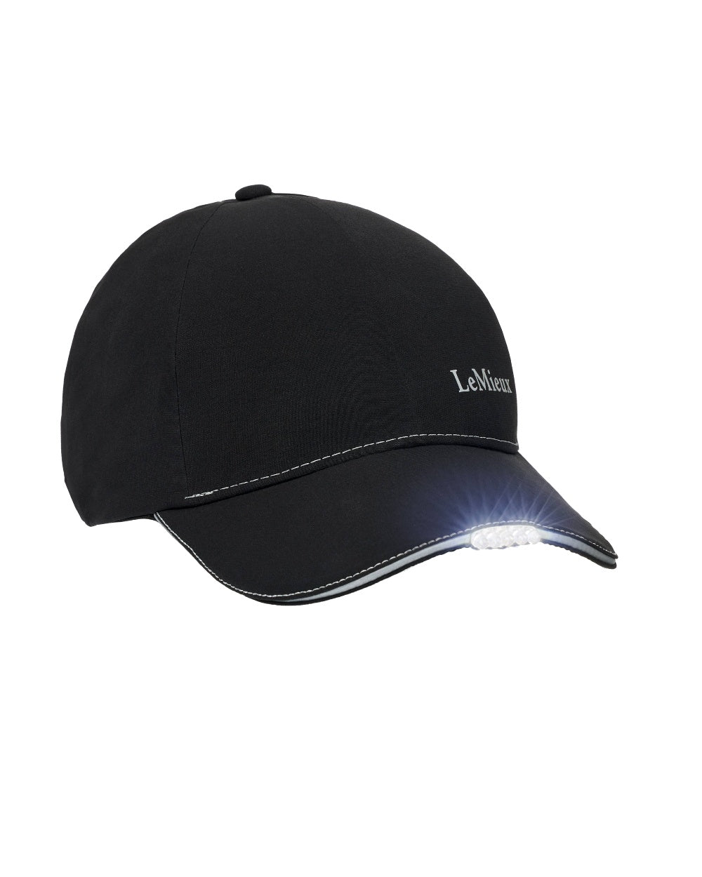 Black coloured LeMieux Torch Cap on white background 