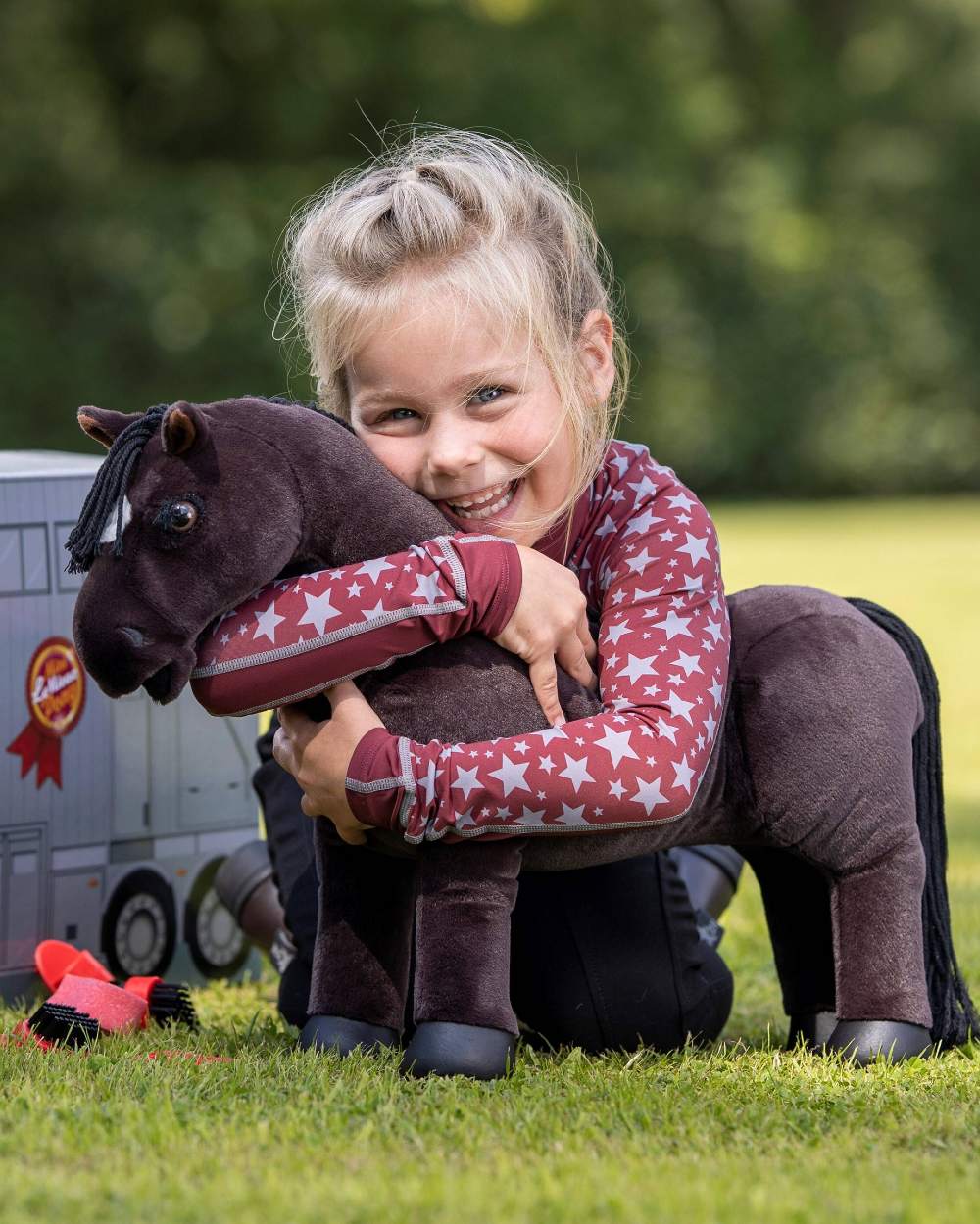 LeMieux Toy Pony Freya on grassy background 
