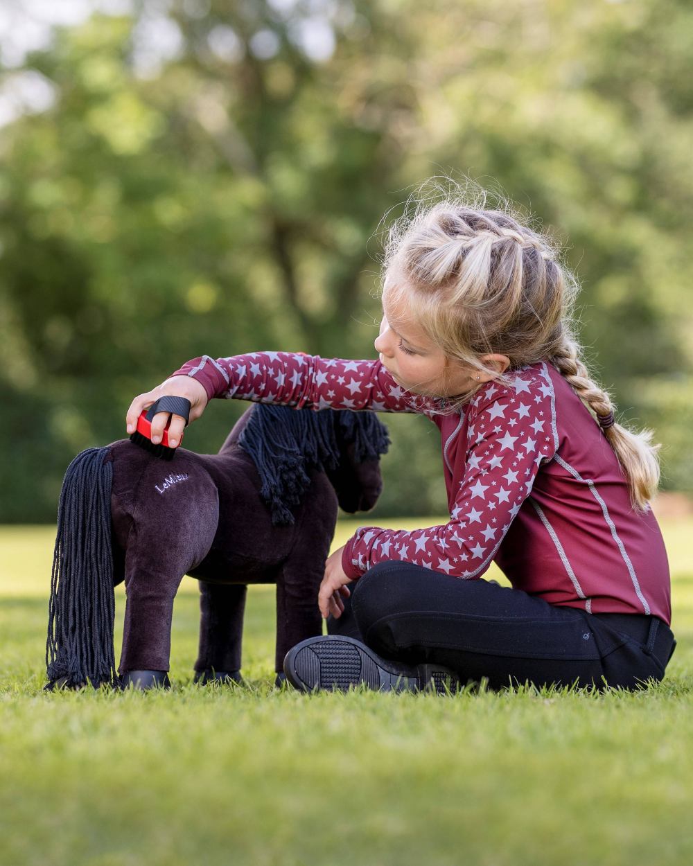 LeMieux Toy Pony Freya on grassy background 