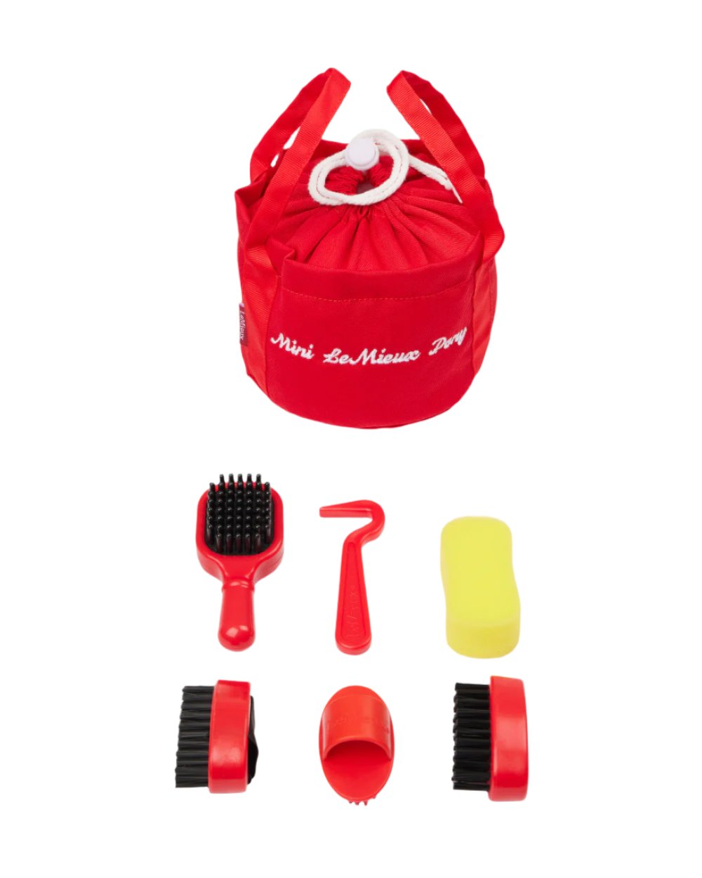 Ember Coloured LeMieux Toy Pony Grooming Kit On A White Background 