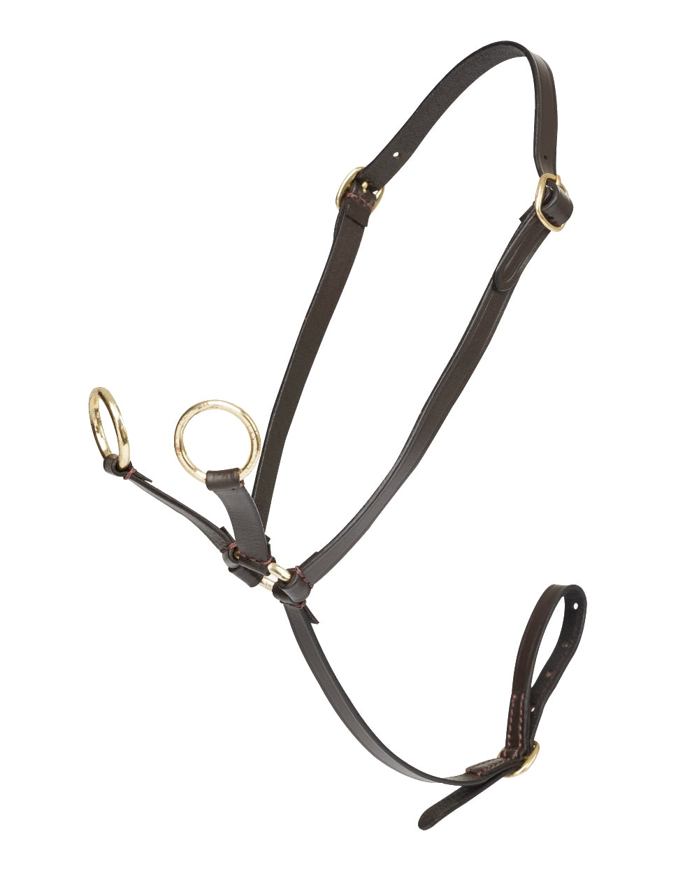 Brown coloured LeMieux Toy Pony Martingale on white background 