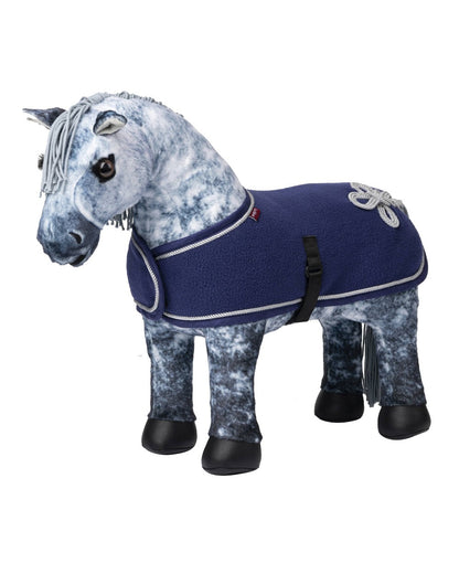 Ink Blue coloured LeMieux Toy Pony Rug on white background 