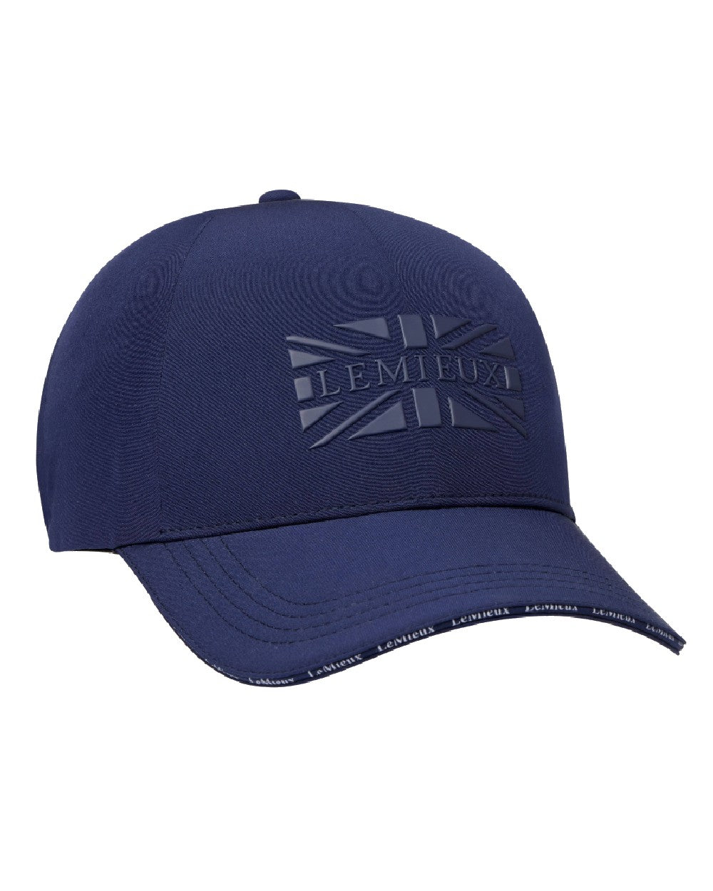 Navy coloured LeMieux Union Jack Baseball Cap on white background 