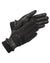Black coloured LeMieux Waterproof Lite Gloves on white background #colour_black