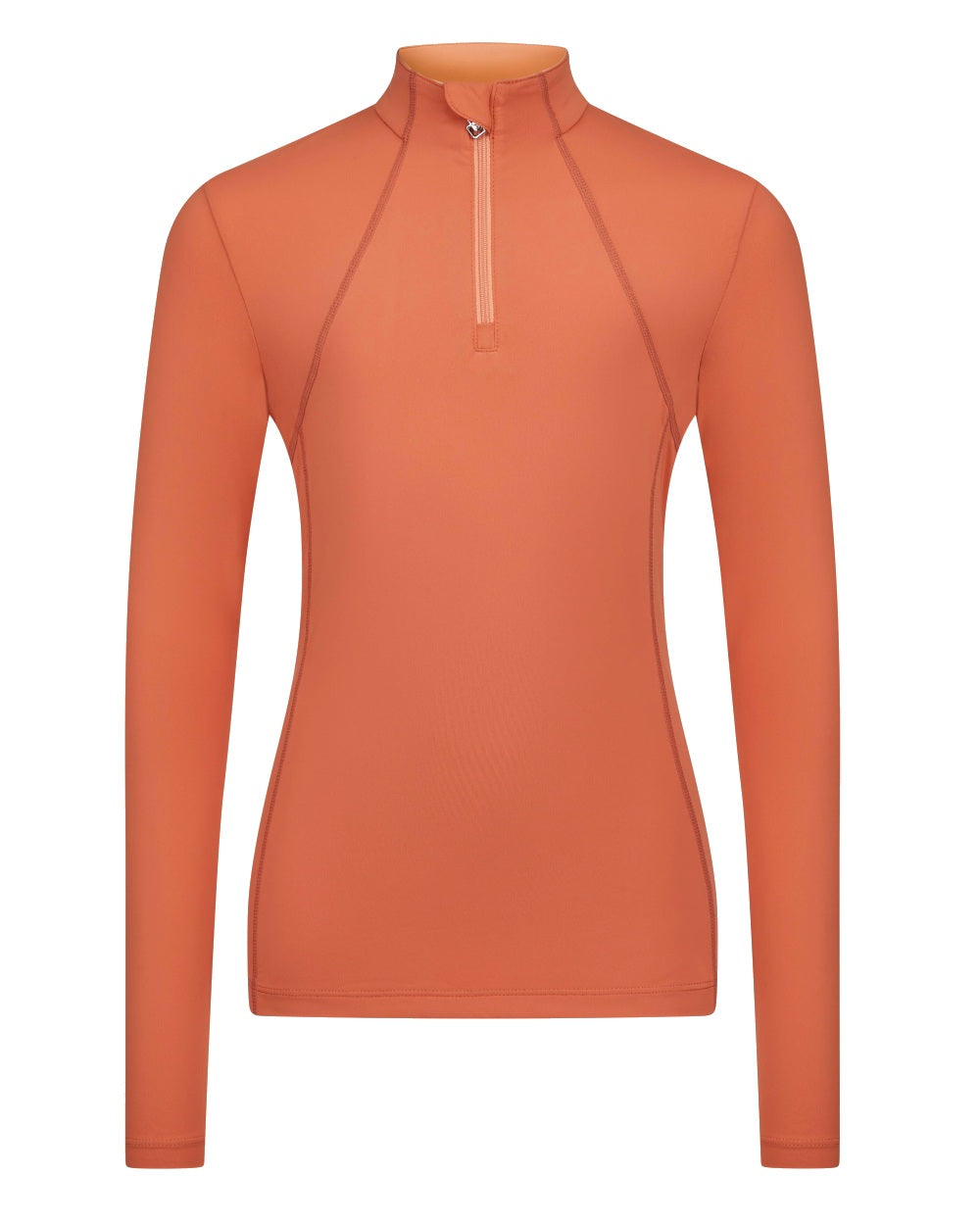 Apricot coloured LeMieux Young Rider Base Layer on white background 