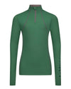 Hunter Green coloured LeMieux Young Rider Base Layer on white background #colour_hunter-green