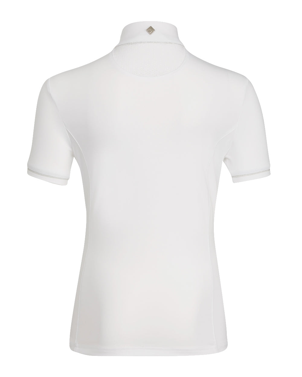 White coloured LeMieux Young Rider Belle Show Shirts on white background 