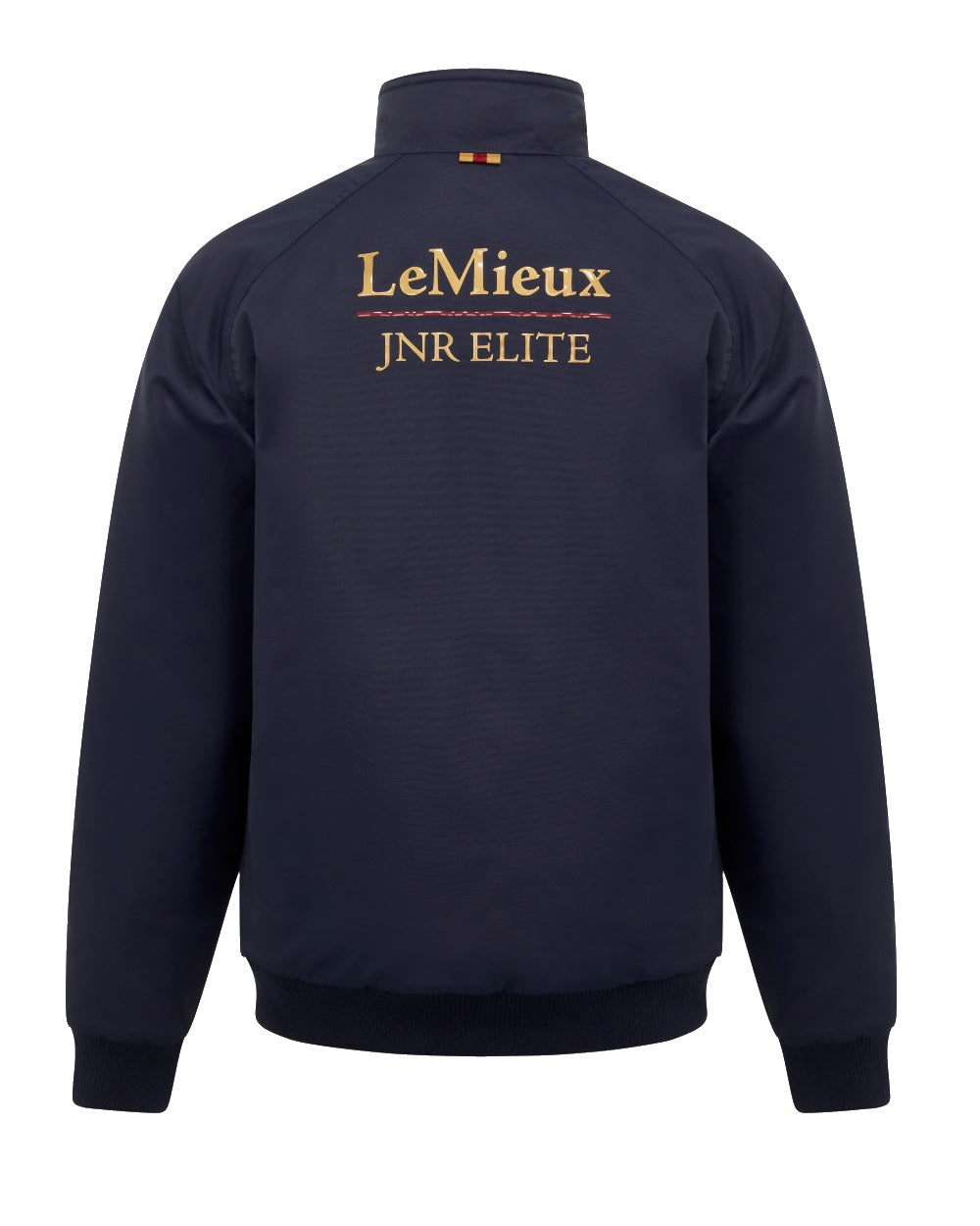 Navy coloured LeMieux Young Rider Elite Team Jacket on white background 