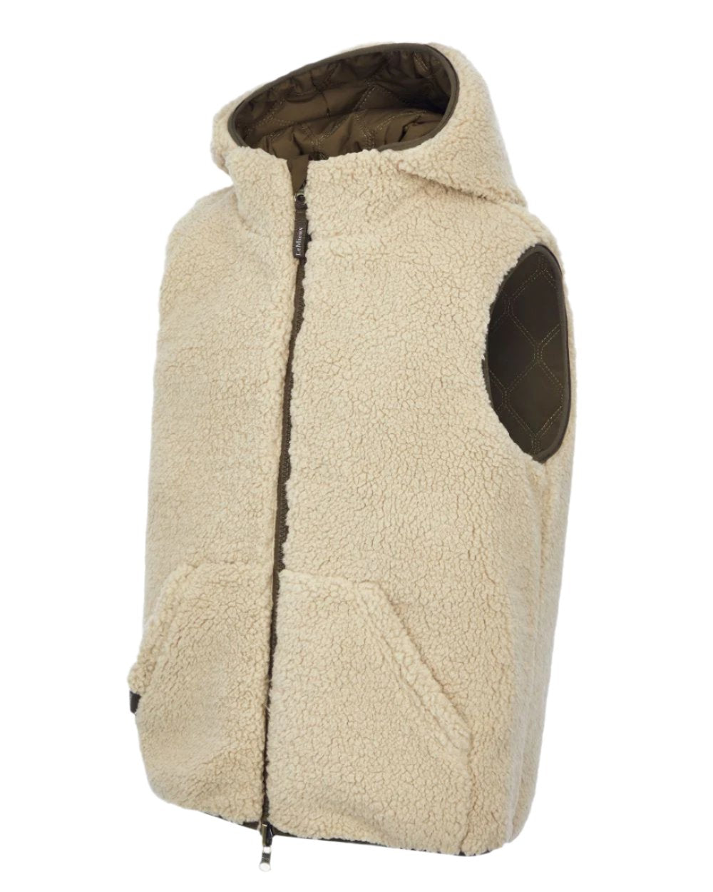 Alpine Coloured LeMieux Young Rider Eloise Reversible Winter Gilet On A White Background 